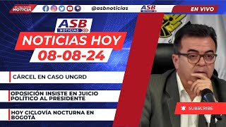 Cárcel en caso UNGRD insisten en juicio político al Presidente ciclovía nocturna en Bogotá [upl. by Madelene]