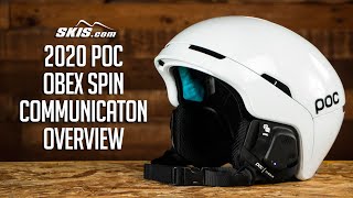 2021 POC Obex Spin Communicaton Helmet Overview by SkisDotCom [upl. by Sicnarf677]