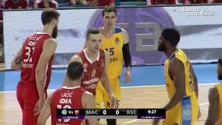 Maccabi Tel Aviv  Crvena Zvezda 112109 Highlights 22923 [upl. by Ttereve]