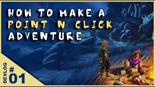 How to make a point amp click adventure game  DEVLOG 1 [upl. by Lorrimer]