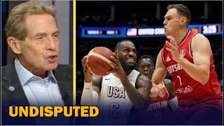 UNDISPUTED  Skip Bayless reacts to LeBron scores final 11 points to rally team USA win over Germany [upl. by Yendahc]