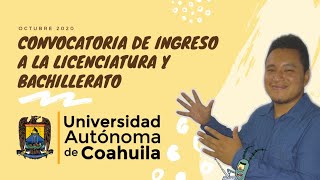 UADeC Convocatoria de Ingreso a la Licenciatura y Bachillerato Octubre 2020  Curso  Guía Gratis [upl. by Nadya]