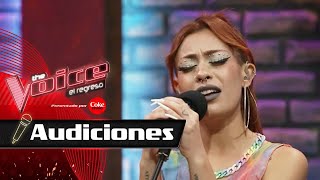 Francisca Fernández  Te recuerdo Amanda  Audiciones  The Voice El Regreso [upl. by Nnairret808]