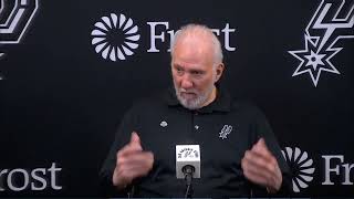 Gregg Popovich Post Game Interview  Philadelphia 76ers vs San Antonio Spurs [upl. by Nibot]