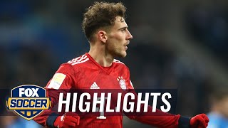 Leon Goretzka doubles Bayern Munichs lead against Hoffenheim  201819 Bundesliga Highlights [upl. by Letisha916]