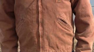 J97 Carhartt Sandstone Detroit Jacket  Getzscom [upl. by Amias761]