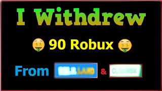 How I Withdraw 💲90 Robux 💲 From Rblxland and claimrbx [upl. by Manouch]