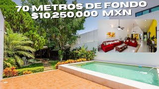 Casa DIVIDIDA en DOS con 45 m de ANCHO en Mérida Centro Con PISCINA y 2 HABITACIONES [upl. by Irfan]