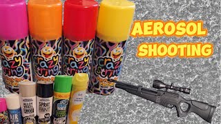 Airgun aerosol shooting will it look cool [upl. by Allenod824]