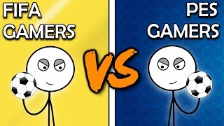 FIFA Gamers VS PES Gamers [upl. by Honoria677]