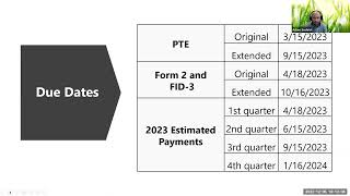 Tax Year 2022 Annual Tax Updates Webinar December 06 2022 [upl. by Rosette]