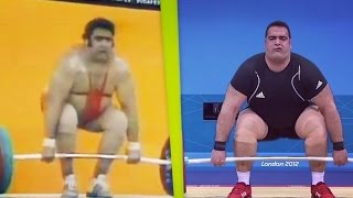 Olympic Weightlifting Champions 19762012 Super Heavyweight \ Олимпийские Чемпионы Тяжелая Атлетика [upl. by Airotnahs355]