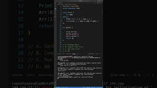 MCQ on Array of objects In C cppprogramming objectorientedprogramming [upl. by Marjie]