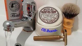 Christopher Bradley Karve Razor  Mitchells Wool Fat Shaving Soap [upl. by Alayne]