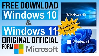 Free Download Windows 11 and 10 Original from Microsoft [upl. by Imoen229]