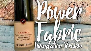 Giorgio Armani Power Fabric Foundation Review [upl. by Ahtabat365]