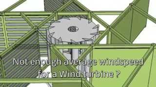 ultralow windspeed vawt booster wind turbine [upl. by Elder486]