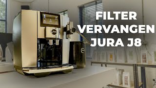 Filtervervanging JURA J8 EA Nederlands [upl. by Ahsekat]