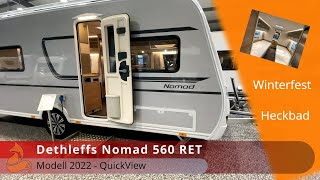 Dethleffs Nomad 560 RET  2022 🦊 Heckbad und Winterfest [upl. by Cher]