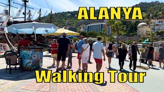 4K TURKEY 🇹🇷 ALANYA ANTALYA TURKEY Walk to Marina Walking Tour [upl. by Irmgard]