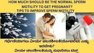 SPERM MOTILITY IN KANNADANORMAL RANGESCAUSES AND TREATMENT FOR LOW SPERM MOTILITY IN KANNADA [upl. by Selry991]