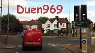 London Streets 557  Hounslow  SunburyonThames  Hampton Court  Esher [upl. by Faires]