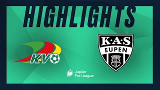 KV Oostende  KAS Eupen hoogtepunten [upl. by Eiramanel]