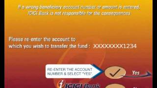 How to transfer funds from ICICI ATM to Any Account Number [upl. by Ahsiekan]