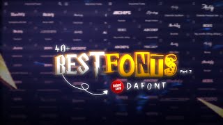 40 Popular fonts for editing  dafont  Part 2 [upl. by Happ]