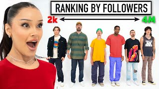 Influencer Ranks Guys Based on Followers [upl. by Alvin]