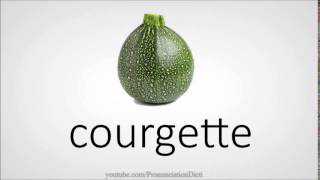 How to pronounce courgette [upl. by Kristian]