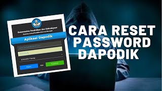 Cara Ubah Password Dapodik PAUD SD SMP SMA [upl. by Arretal868]