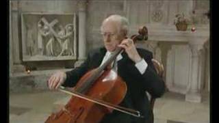 Rostropovich plays the Prelude from Bachs Cello Suite No 5 [upl. by Akel29]