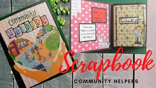 Community helpers Scrapbook [upl. by Dlanod326]