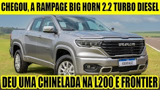 NOVA VERSÃO RAMPAGE BIG HORN COM MOTOR 22 TURBO DIESEL FOI APRESENTADA [upl. by Karlis]