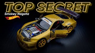 The marvelous Smokey Nagata Supra MK4 V12 Engine Top Secret Hot Wheels Custom [upl. by Timmons117]