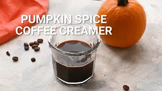 How to Make Pumpkin Spice Coffee Creamer [upl. by Eillor]