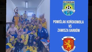 Powiślak Końskowola VS Zawisza Garbów skrót meczu [upl. by Yesllek]