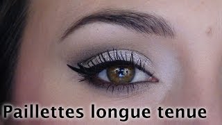 Comment appliquer des paillettes  Astuce maquillage [upl. by Edgerton]