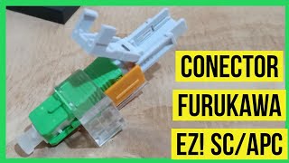 Como instalar un conector de fibra óptica rapido  FTTH FURUKAWA EZ  Fibra óptica SCAPC ✔️ [upl. by Bolger939]