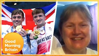 Matty Lees Parents Reveal Very Emotional Moment Their Son amp Tom Daley Won Olympic Gold  GMB [upl. by Acisey453]