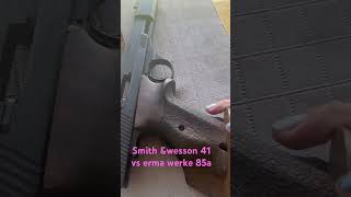 Cuál  Smith amp Wesson 41 vs erma werke 85a armasdefuego tirodeportivo [upl. by Jeana]