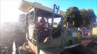 Bremer County fair Combine Demo Derby 2015 [upl. by Adamik]