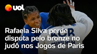 Olimpíadas 2024 Rafaela Silva perde disputa pelo bronze no judô nos Jogos de Paris [upl. by Oryaj]