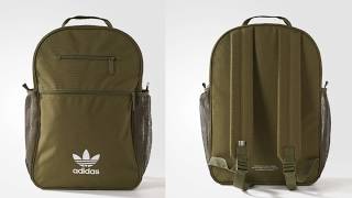 Adidas Originals  TREFOIL BACKPACK GreenWhite  027 [upl. by Northrop]