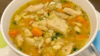 Easy White Bean Turkey Soup  Leftover Turkey Soup [upl. by Resaec981]