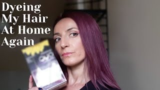 Dyeing My Hair At Home Again I Garnier Olia 426 DemoReviev [upl. by Daraj]