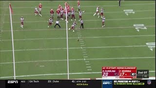 2019 USC vs Georgia  Georgia Field Goal Attempt 2OT [upl. by Llednol]