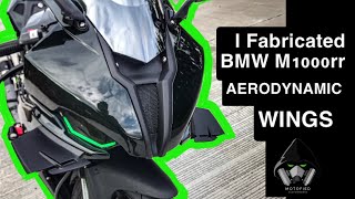 DIY BMW M1000rr Aerodynamic Wings  Side Project  MOTOFIED [upl. by Engapmahc]