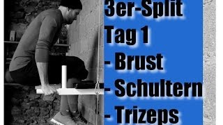 3er Split Tag 1  BrustSchulternTrizeps  Euer Workout für eine bessere Fitness mit Trainingsplan [upl. by Cletus]